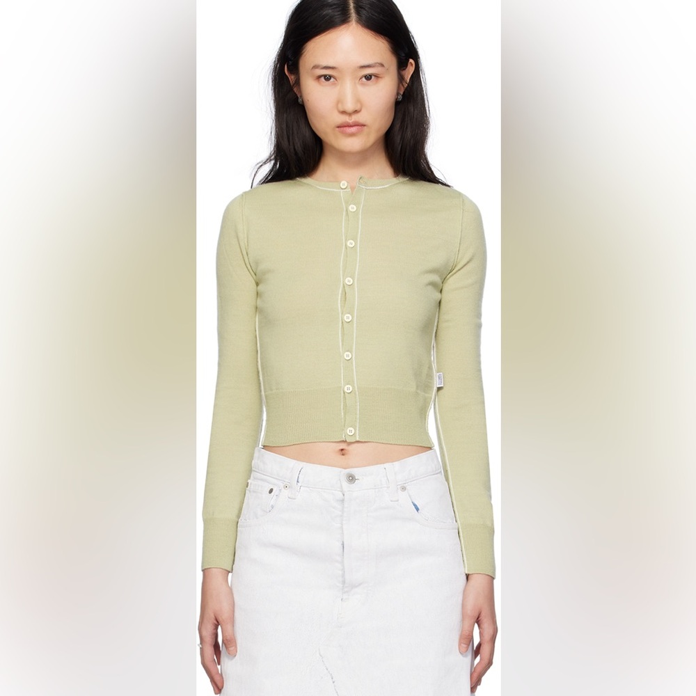 MM6 Maison Martin Margiela Light Green Sweater